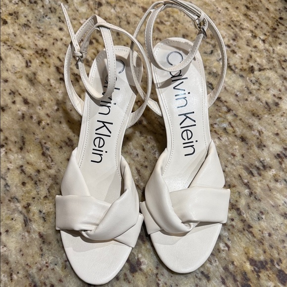 Calvin Klein Shoes - Calvin Klein White Heels